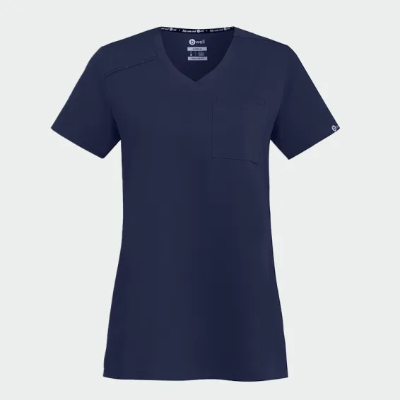 Delovna bluzka Bwell AURELIA Tunic, barva: temno modra