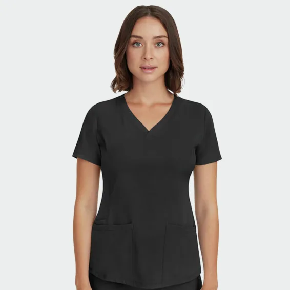 Operacijska bluzka Healing Hands HH MONICA, črna barva, velikost 3XL