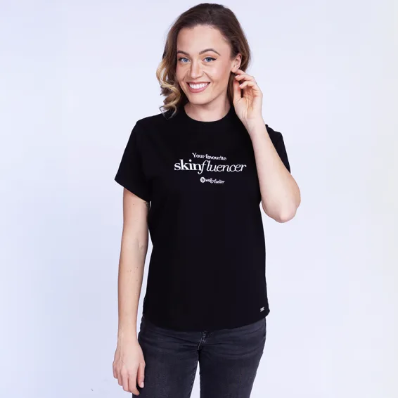 Majica Bwell Atelier SkinFluencer, črna barva