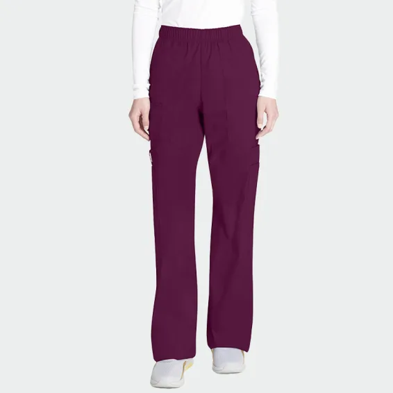 Scrub trousers CHEROKEE CORE STRETCH WWE4005  Wine color