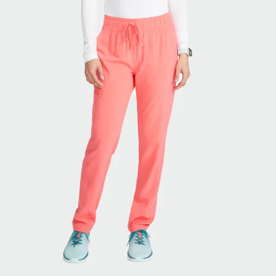 Delovne hlače CHEROKEE ALLURA CKA184P, vzorec »Soft Pomegranate«, velikost 2XL
