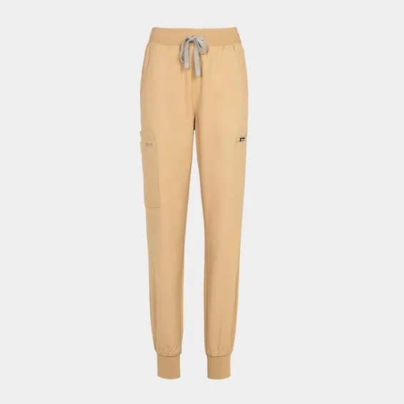 Delovne hlače Bwell AURELIA Jogger, barva Latte, velikost 2XL
