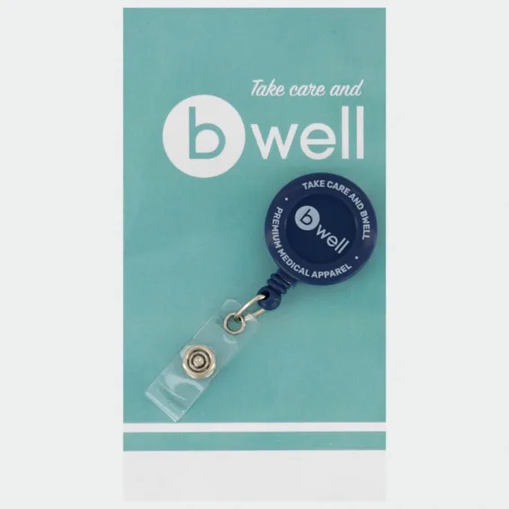 Nosilec za izkaznico Bwell BADGE, barva: temno modra