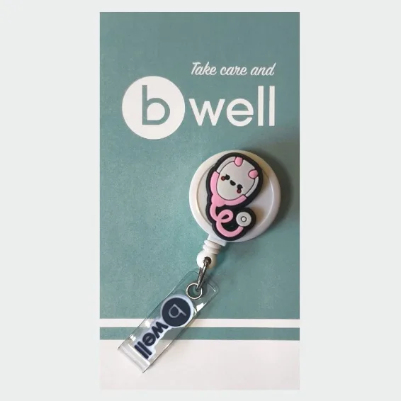 Nosilec za izkaznice Bwell BADGE  tisk Happyscope