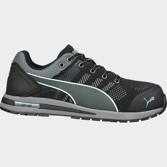 Nizki delovni čevlji s kapico za prste Puma ELEVATE Low S1P, črni