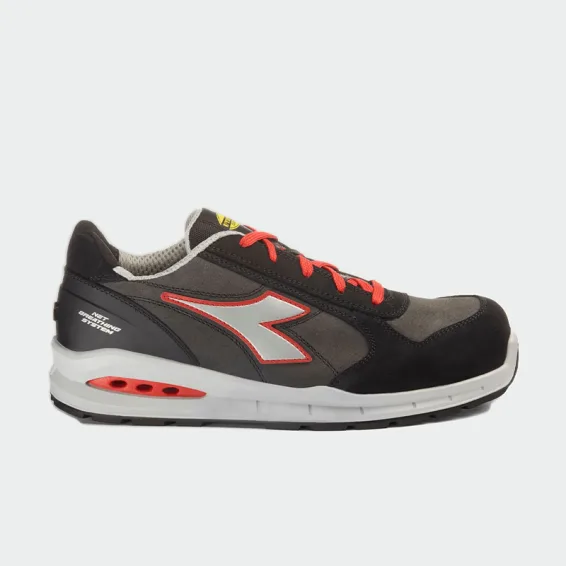 Nizki delovni čevlji s kapico za prste Diadora RUN NET AIRBOX LOW S3S, barva temno siva
