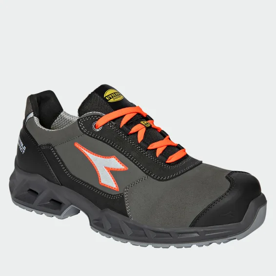 Nizki delovni čevlji s kapico na prstih Diadora SHARK STAB IMP LEAT Low S3, črni