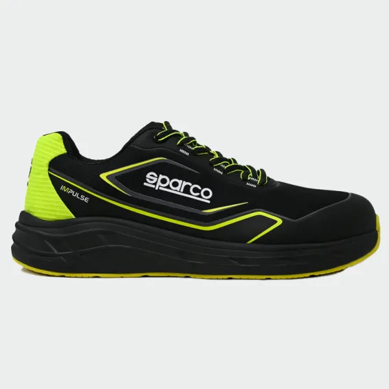 Nizki delovni čevlji s kapico na prstih Sparco IMPULSE LUTON LOW S1PS, črna barva