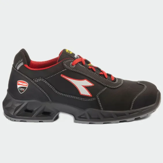 Nizki delovni čevlji s kapico za prste Diadora SHARK ENGINE LOW S1PS, črne barve