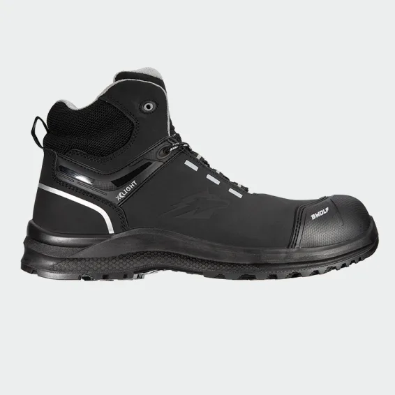 Delovni čevlji z zaščitno kapico BWOLF DEFENDER HI S3S, črni, velikost 41
