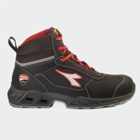 Delovni čevlji z zaščitno kapico Diadora SHARK ENGINE MID S3S, črni, velikost 43