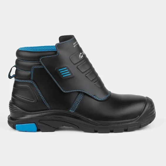 Delovni čevlji za varilce s kapico na prstih BWOLF WELDER Pro HI S3, črni