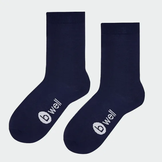 Nogavice Bwell DELIGHT, temno modre barve