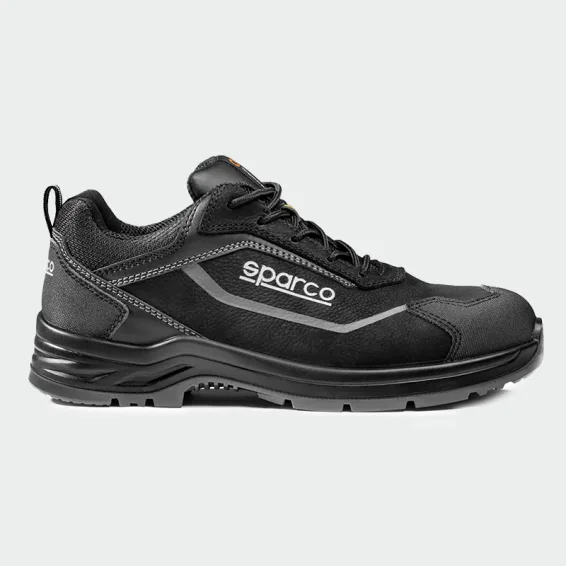 Nizki delovni čevlji s kapico na prstih Sparco INDY GREGOR LOW S3S, črni, velikost 45