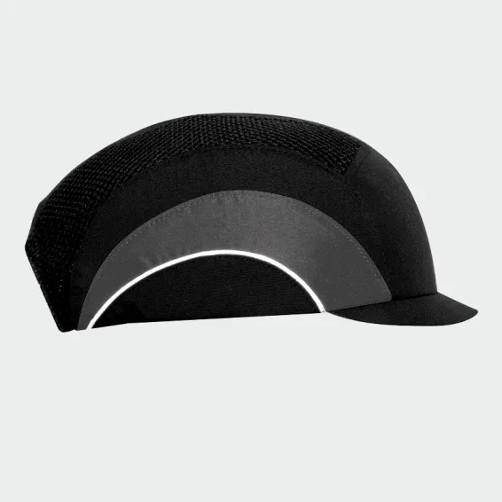 Zaščitna kapa JSP HARDCAP™ A1+ – 2,5 cm ščitnik  Črna barva