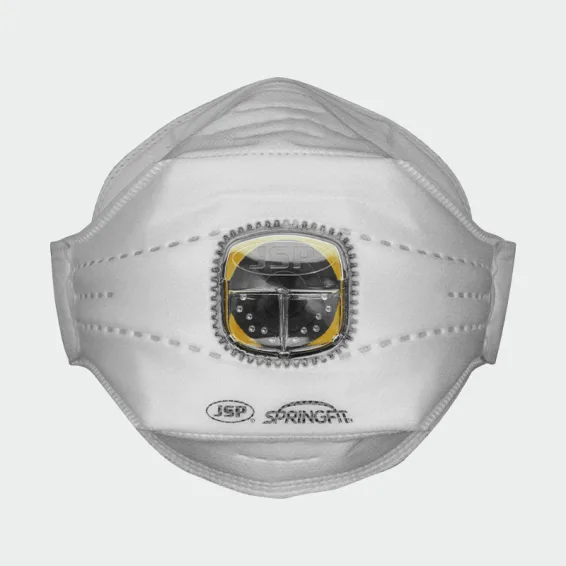 Enkratna maska FFP2 Typhoon™ z ventilom_x000D_ JSP SPRINGFIT™ FFP2  Bela barva