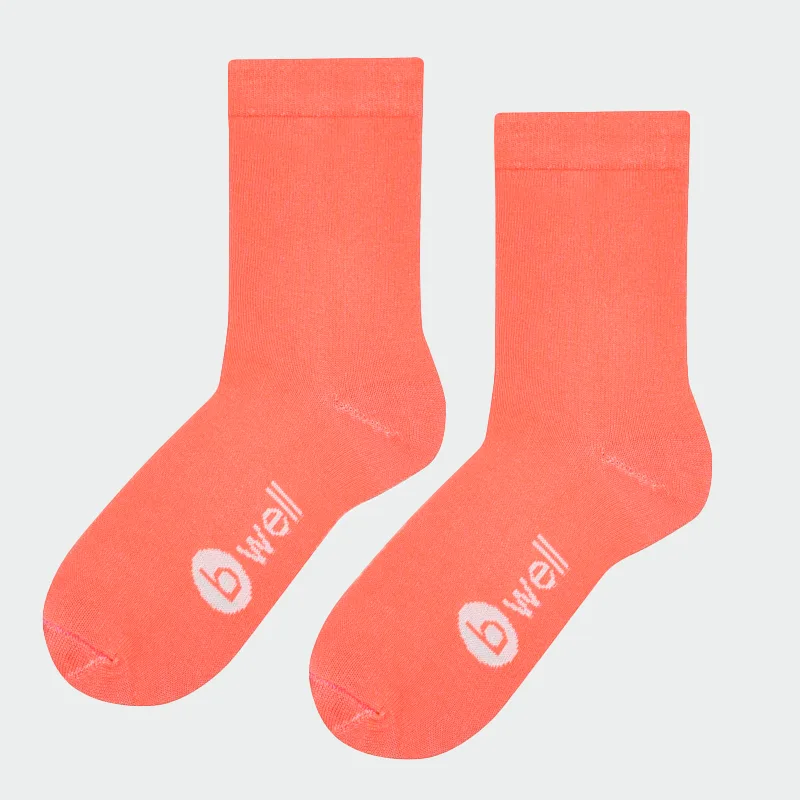 Nogavice Bwell DELIGHT, barva koralna, velikost 35–38