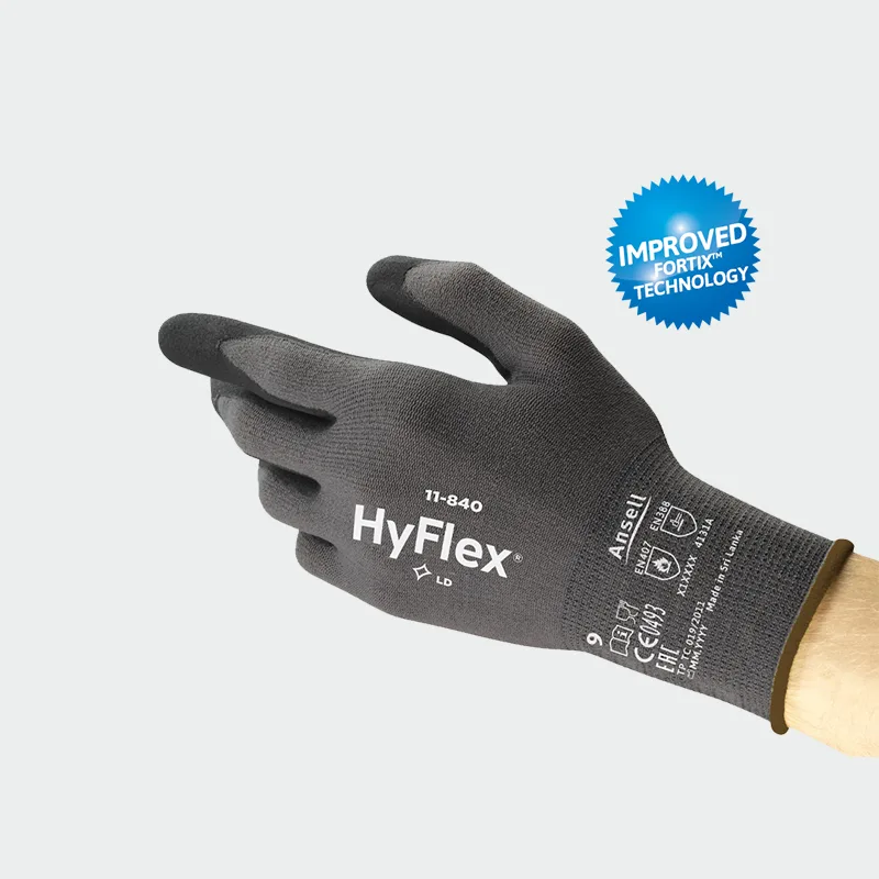 Nitrilne rokavice Ansell HyFlex 11-840, barva: temno siva