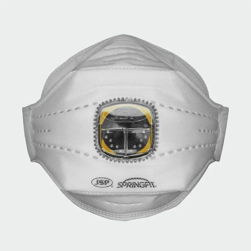 Enkratna maska FFP2 Typhoon™ z ventilom_x000D_ JSP SPRINGFIT™ FFP2  Bela barva