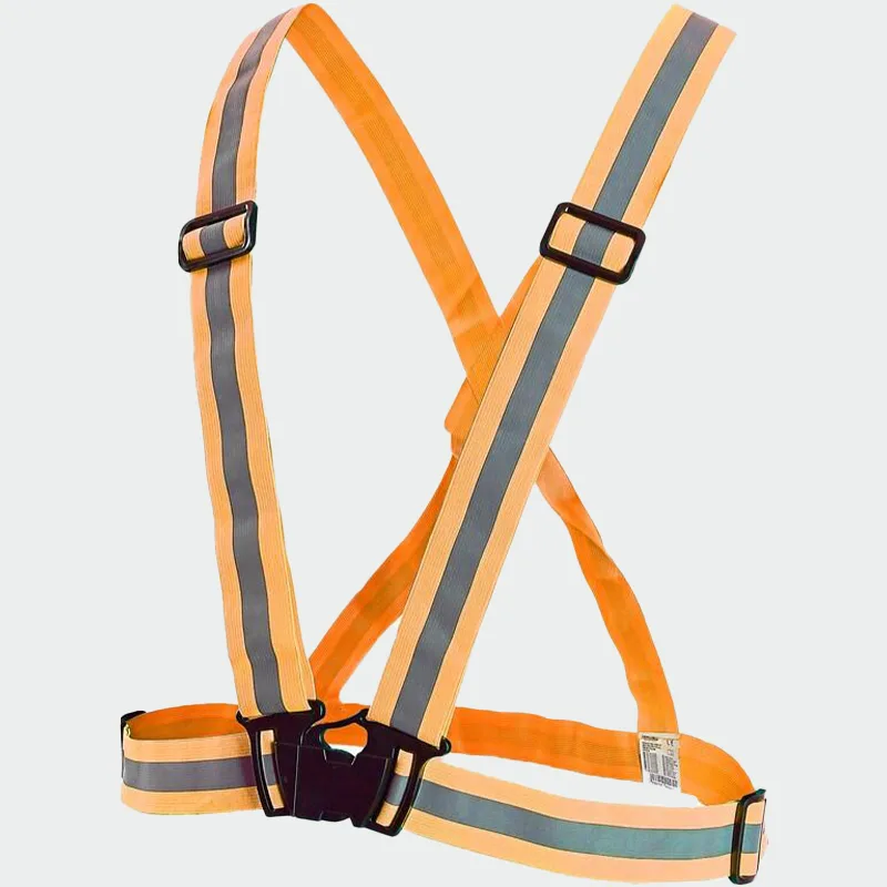 Visoko vidne naramnice CXS VIZWELL CROSS, oranžne barve