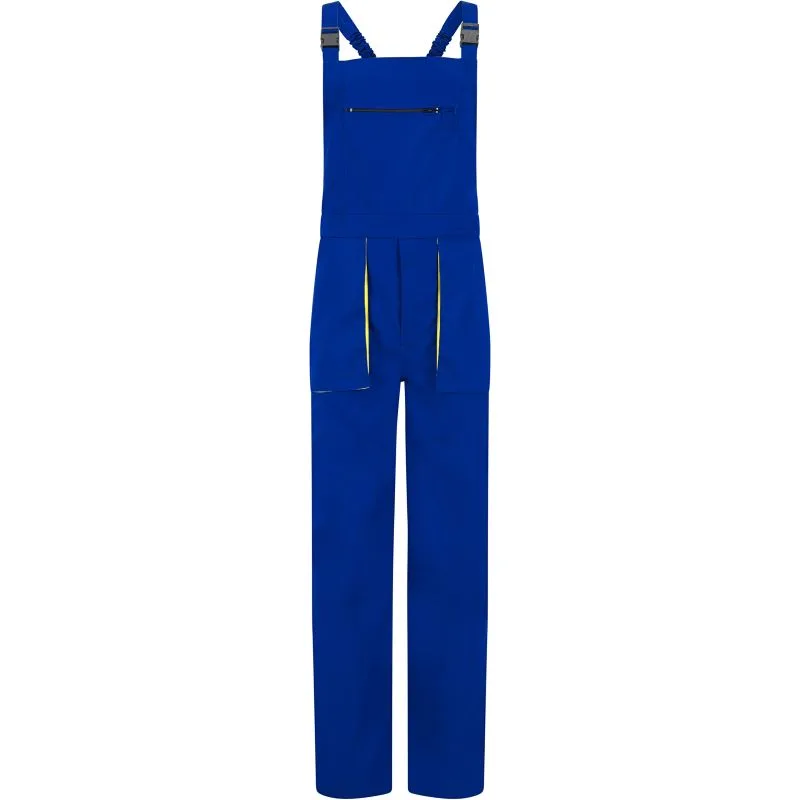 Poletne delovne hlače z naramnicami LISBON, barva Royal Blue, velikost 2XL